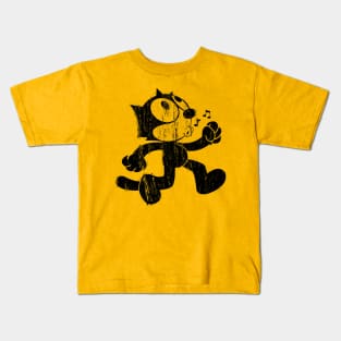 Felix The Cat - Retro Faded Design Kids T-Shirt